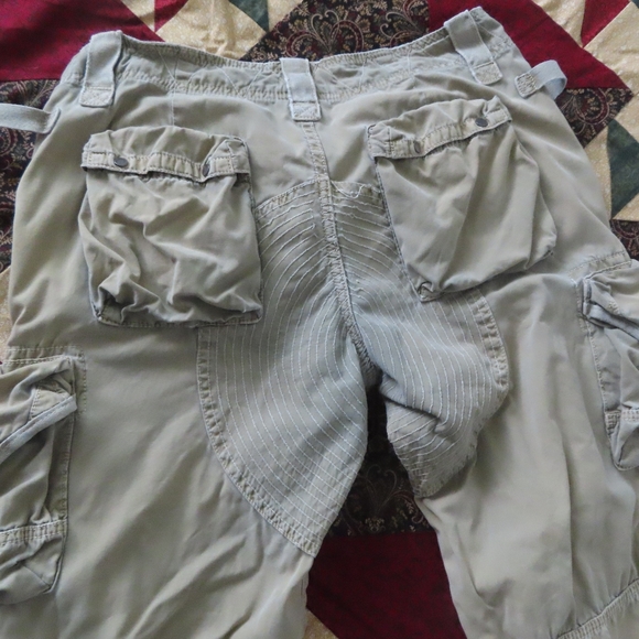 extremely rare womens rugby ralph lauren military capri cargo pants sz 8 - Picture 5 of 7